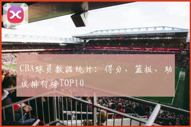 CBA球员数据统计:得分、篮板、助攻排行榜TOP10