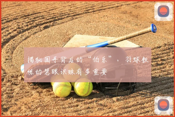 揭秘国手背后的“伯乐”,羽球教练的慧眼识珠有多重要